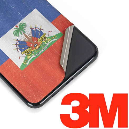 Haiti Flag Distressed Google Pixel 3a Skin